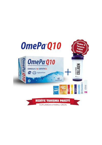 Omepa Q10 60 Kapsül Tanışma Paketi Shaker Hediyeli