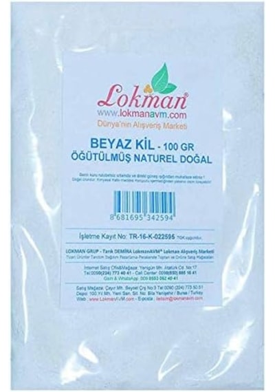 Lokmanavm Beyaz Kil 100gr
