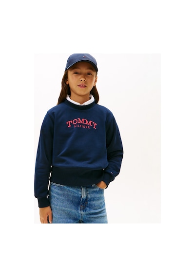 Tommy Hilfiger Crew Neck Çocuk Mavi Sweatshirt C1g-mavi
