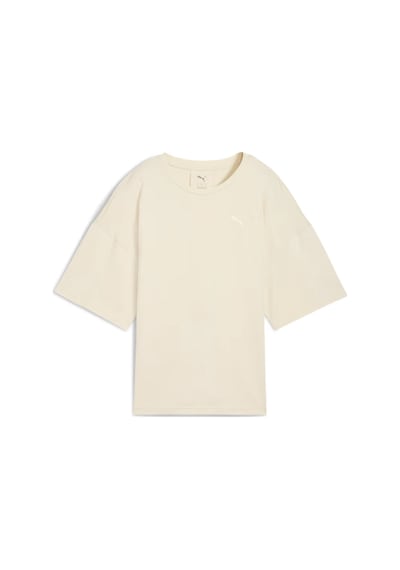 Puma Her Oversized Kadın Bej Günlük Stil T-shirt 68814887