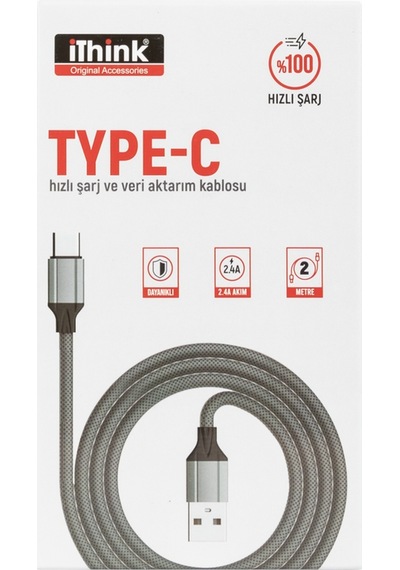 Ithink K42C Usb To Type-C Hızlı Şarj Veri Aktarım Kablosu