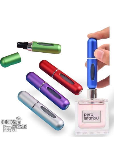 3 Adet Taşınabilir Cep Parfüm Şişesi Doldurma Atomizer Çantalık Doldurulabilir Mini Şişe 5ml