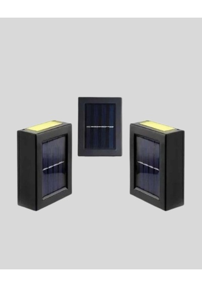 Solar Güçlü 6 Led Dış Mekan Lambası - Otomatik Aç/kapa Işık Sensörlü Aydınlatma Renkli