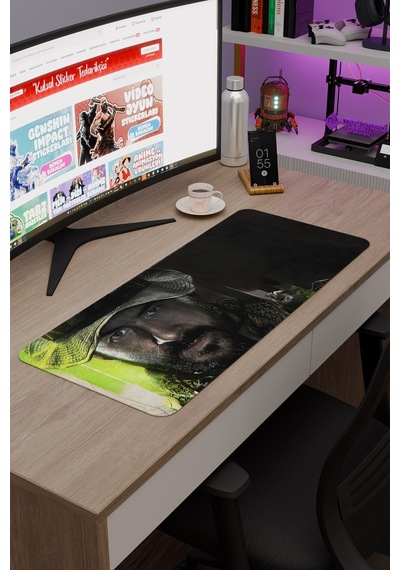 Call Of Duty Kaymaz Dikişli Kauçuk Oyuncu Mousepad V5 - 70x30 Xl Gaming Mouse Pad Fare Altlığı