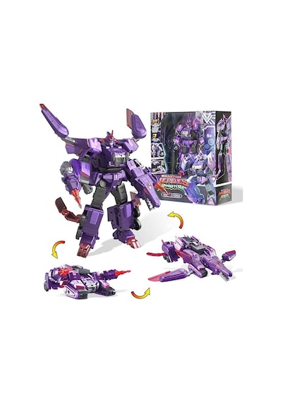 Dinoster Heroes 3'ü 1 Arada Mosa Storm Dönüştürülebilir Büyük Robot Figür Dinoster Heroes Mosa Storm