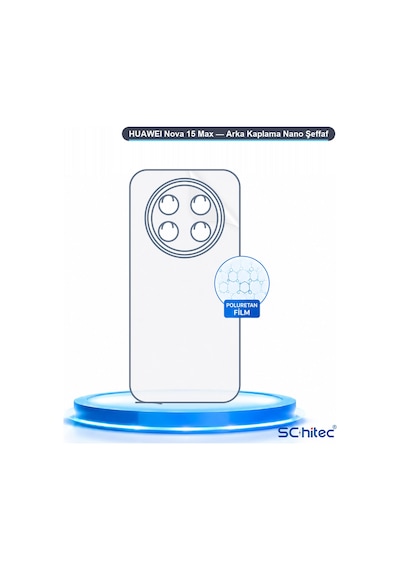 Schitec Huawei Nova 15 Max Arka Yüzey Nano Hidrojel Koruyucu Film