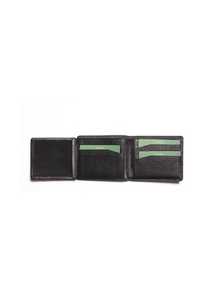 Black Cüzdan & Kartlık Erkek 1701 Vergelio Purse Matte Crystal Wallet Card Holder Siyah