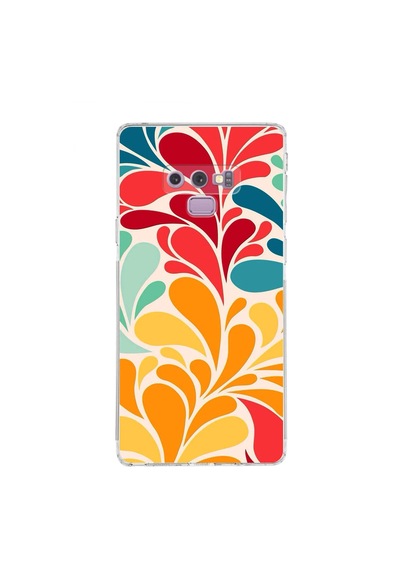 Samsung Galaxy Note 9 İle Uyumlu Retro Color 5 Kamera Korumalı Şeffaf Kılıf Şeffaf