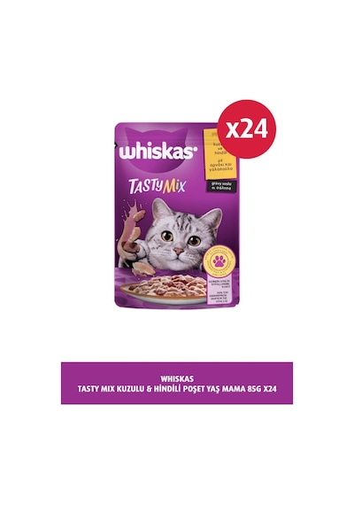 Whiskas Tasty Mix Kuzu&hindi Kedi Maması 85 Gr 24x