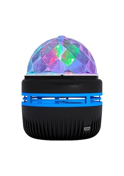 Ledx Yqx-6888 Mini Usb'li 3 Watt Şarjlı Sihirli Rgb Led Disko Topu