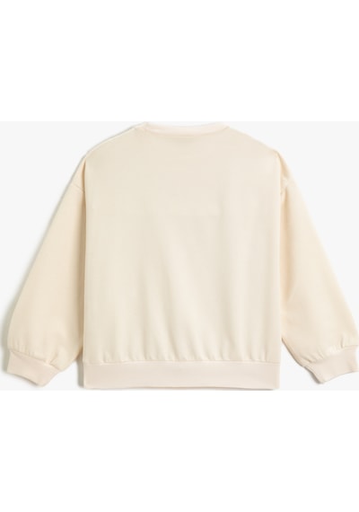 Koton Basic Sweatshirt Baskılı Detaylı Uzun Kollu Bisiklet Yaka Bej 3skg10104ak 3SKG10104AK052 Ekru Koton Basic Sweatshirt Baskılı Detaylı Uzun Kollu Bisiklet Yaka Bej 3skg10104ak 3SKG10104AK052 Ekru