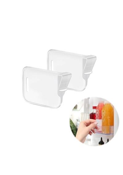 Microcase Sert Plastik Buzdolabı Bölüm Düzenleyici Ayracı Buzdolabı Organizatörü-al5272 2 Adet Beyaz