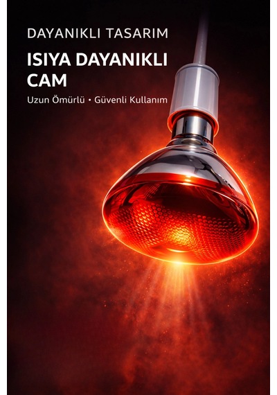150w Isıtıcı Ampul Kırmızı Isı Lambası Civciv Kümes Kuluçka E27 Duy Isıtma Ampulü Diğer