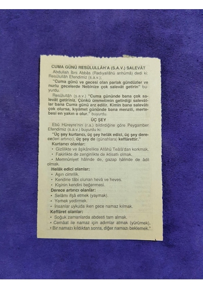 31 Ocak 2008 Takvim Yaprağı - Nostaljik Koleksiyonluk Takvim Yaprağı