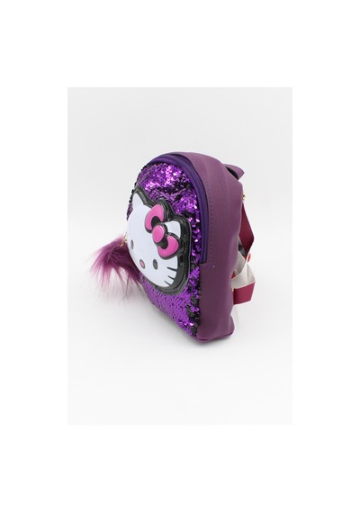 Chantaky Chantaky 039 3005 Hello Kitty Kedicikli Payetli Işıklı Mor Sırt Çantası Mor