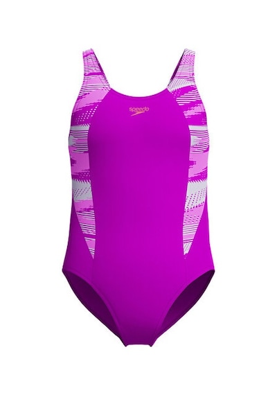 Speedo Hyperboom Splice Muscleback Jf Pink Kız Çocuk Mayosu 8-00372918627 Pembe