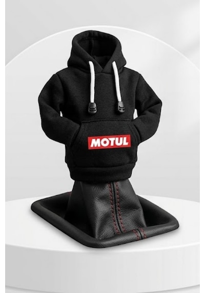 Motul Tasarım Hoodie Vites Topuzu Kılıfı - Universal Sweatshirt Model Vites Aksesuarı Siyah
