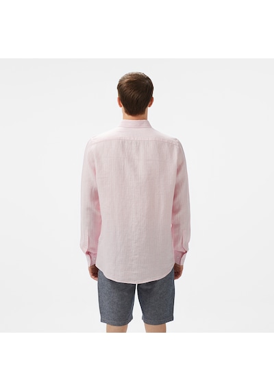 Nautica Erkek Pembe Classic Fit Çizgili Gömlek Çizgili W55434t Pembe