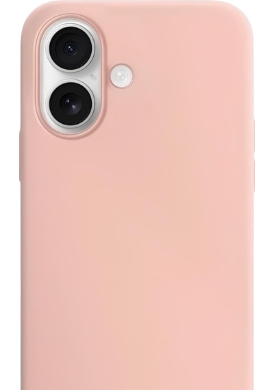 Apple Uyumlu iPhone 17 Soft Touch Lansman Silikon Kılıf Pudra Pembe