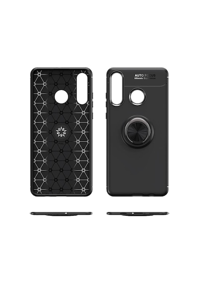 Huawei Y6p Uyumlu Kılıf Range Yüzüklü Silikon - Kırmızı
