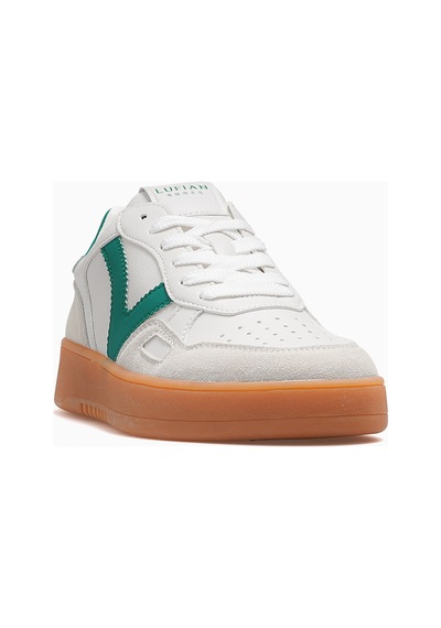 Lufian Elsa Kadın Deri Sneaker Ayakkabı 26y 121230058 Yeşil