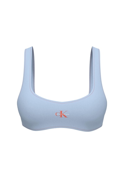 Calvin Klein Kadın Mavi Logo Detaylı Bralet Bikini Üstü-13577 Mavi