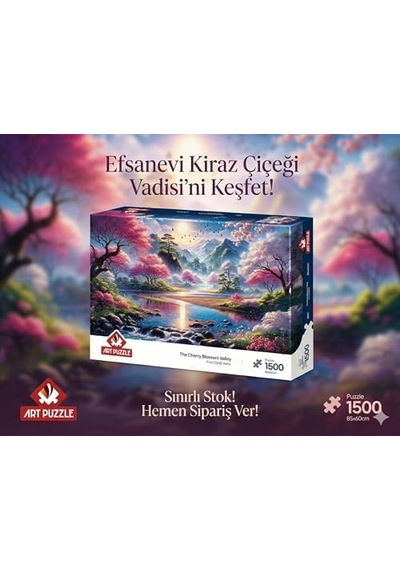Kiraz Çiçeği Vadisi 1500 Parça Puzzle