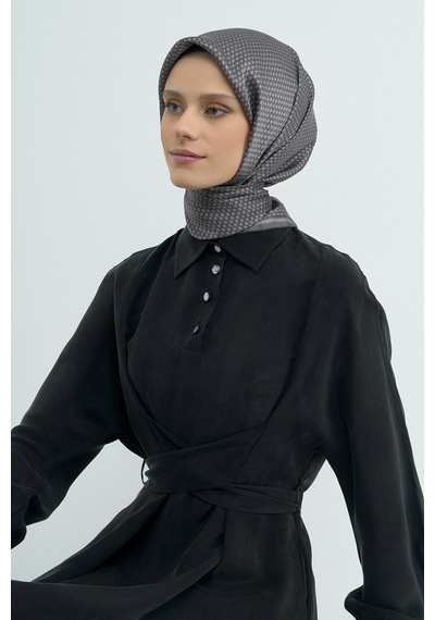 Armine Saf İpek Sura Eşarp-2026 İlkbahar-yaz- 952800d Füme-gri-