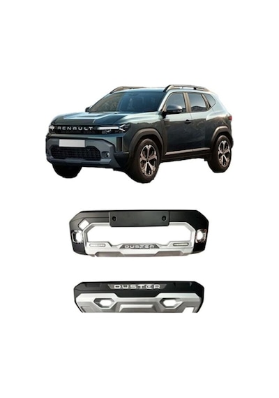 Dacia Duster Uyumlu 2024+ Sonrası Ön Arka Tampon Ek Koruma Difüzör Ledi İthal