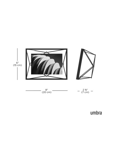 Prisma Resim Çerçevesi, Metal, Siyah, 10x15