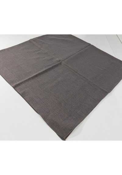 Miray Büyük Boy Pano Pamuk Eşarp - 120 X 120 - 0618 Gri-somon