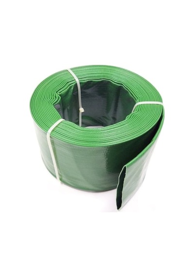 Bestpump 4" Pvc Örgülü Layflat Yassı Bez Salma Sulama Hortumu-100mt