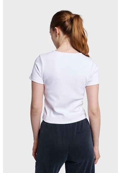 Lescon Kadın Kısa Kollu T-shirt 26y-2102 Beyaz
