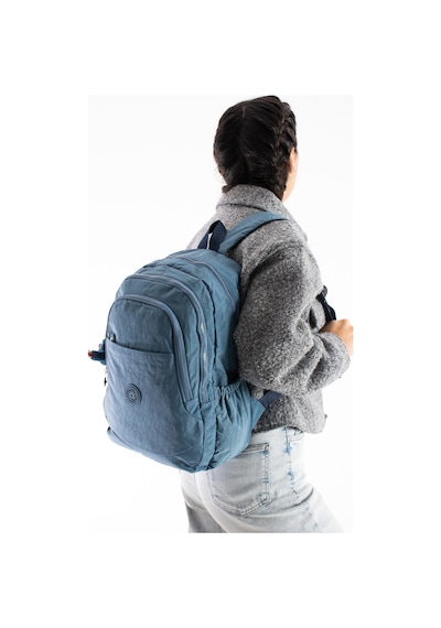 Su Geçirmez Kumaş Mavi Renk Unisex Çanta Yükseklik 40cm Genişlik 28cm
