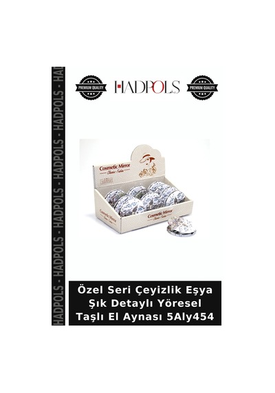 Özel Seri Çeyizlik Eşya Şık Detaylı Yöresel Taşlı El Aynası 5aly454