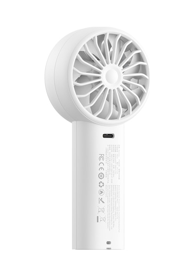 Aecooly Pe01 El Fanı Dijital Led Göstergeli 5 Kademeli Portatif Soğutucu Beyaz