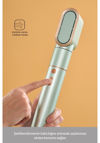 Homend Hairmony 4606H Saç Kurutma ve Şekillendirme Seti Su Yeşili