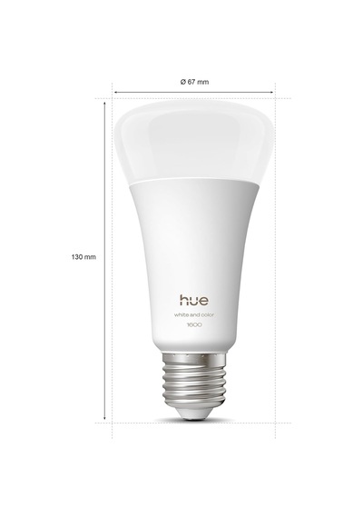 Philips Hue Led A67 Lamba, Beyaz Ve Renkli Ambiyans, E27 Duy, 11, Çok Renkli