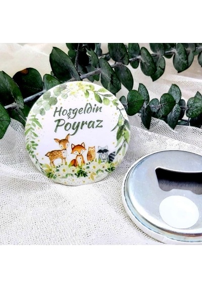 Ceylan Baskılı Kız Bebek Açacak Magnet Hediyelik 15 Adet