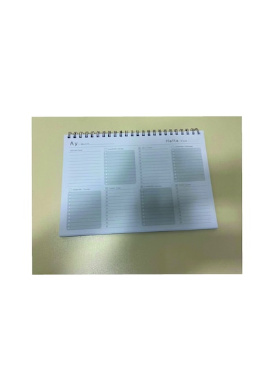 Dilman Defter Planner Desk 22x32 Spiralli Sert Kap Siyah