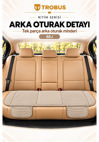 Trobus Ritim Nissan Qashqai 2007-2013 Baby Face 5'li Koltuk Minderi Bej