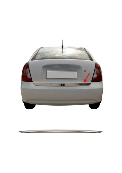 Hyundai Accent Era Krom Bagaj Alt Çıta Formlu Paslanmaz Çelik N11.2803