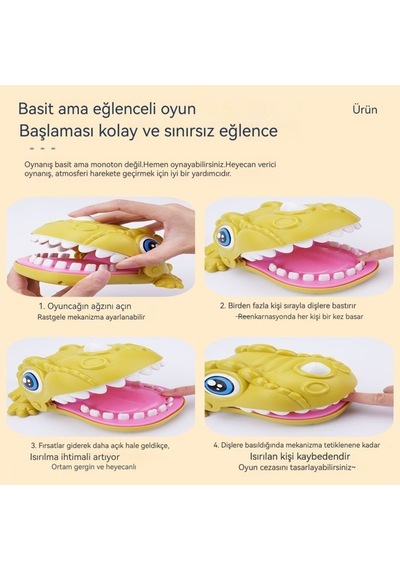 Sevimli Hayvan Dişçisi - Finger Biting Adventure - Yeşil Dinozor