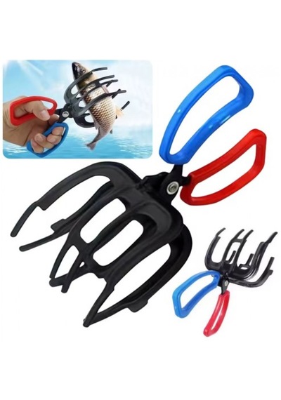 3 Pençeli 11 Cm Balık Sabitleyici Maşa Ergonomik Saplı Balık Tutucu Gripper