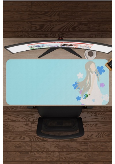 Anohana Anime V3 - 90x40 Xxl Gaming Kauçuk Kaymaz Taban Mouse Pad Fare Altlığı