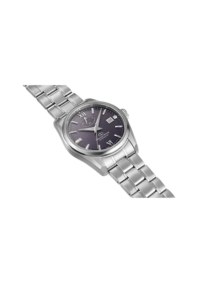 Orient Star Re-au0112v00b Kurmalı Otomatik Çelik Gri Mor Kadran Safir Cam 10 Atm 39 Mm Erkek Kol Saati