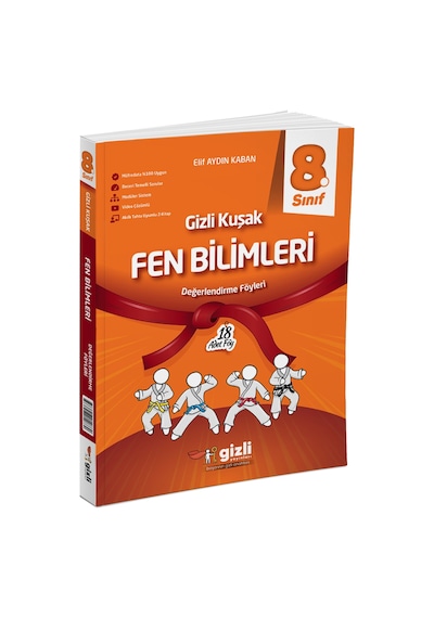 Gizli Yayınları 2025 8. Sınıf Fen Bilimleri Değerlendirme Föyleri Gizli Kuşak Serisi