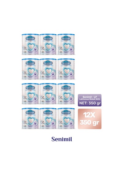 Senimil Laktozsuz Bebek Sütü 350 G 12 Adet