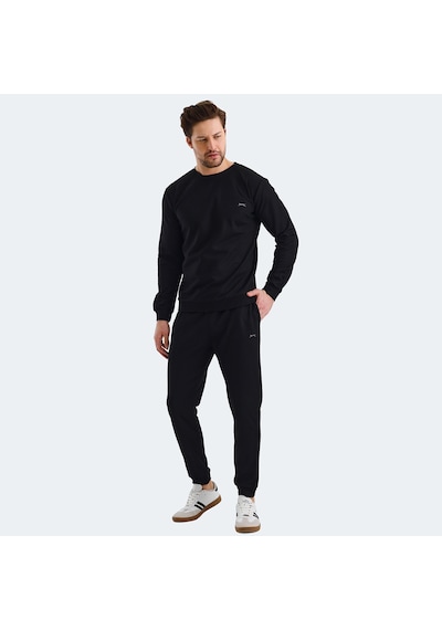 Slazenger KINGDOM IN Erkek  Siyah Eşofman Takımı