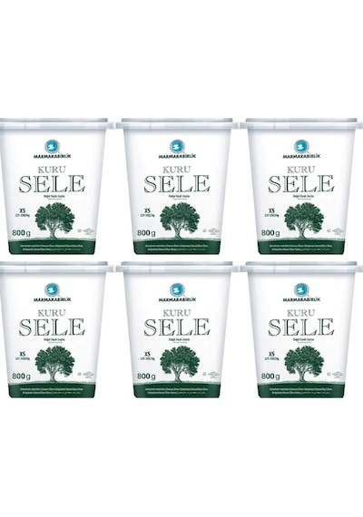 Marmarabirlik Kuru Sele 321-350 KB XS Siyah Zeytin Kutu 6 x 800 G